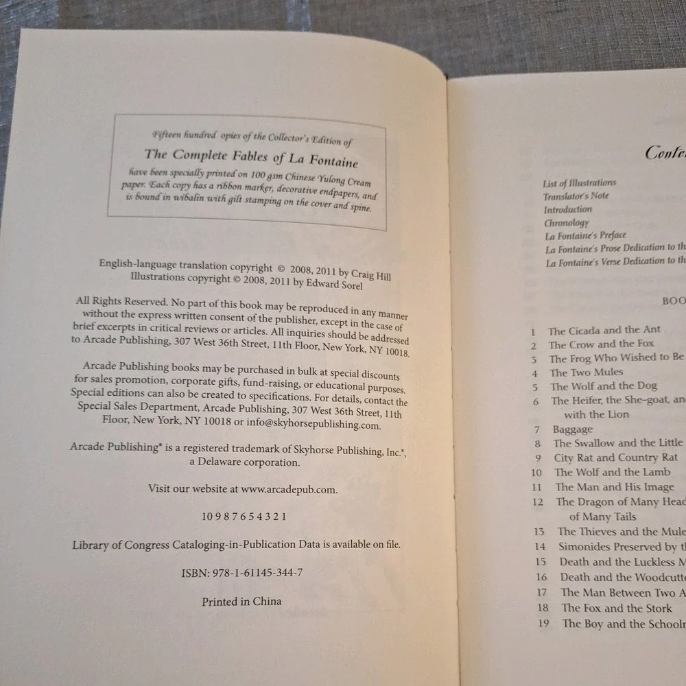 The Complete Fables of La Fontaine: A New Translation in Verse